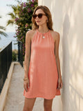 Florira Eyelet Sleeveless Mini Dress